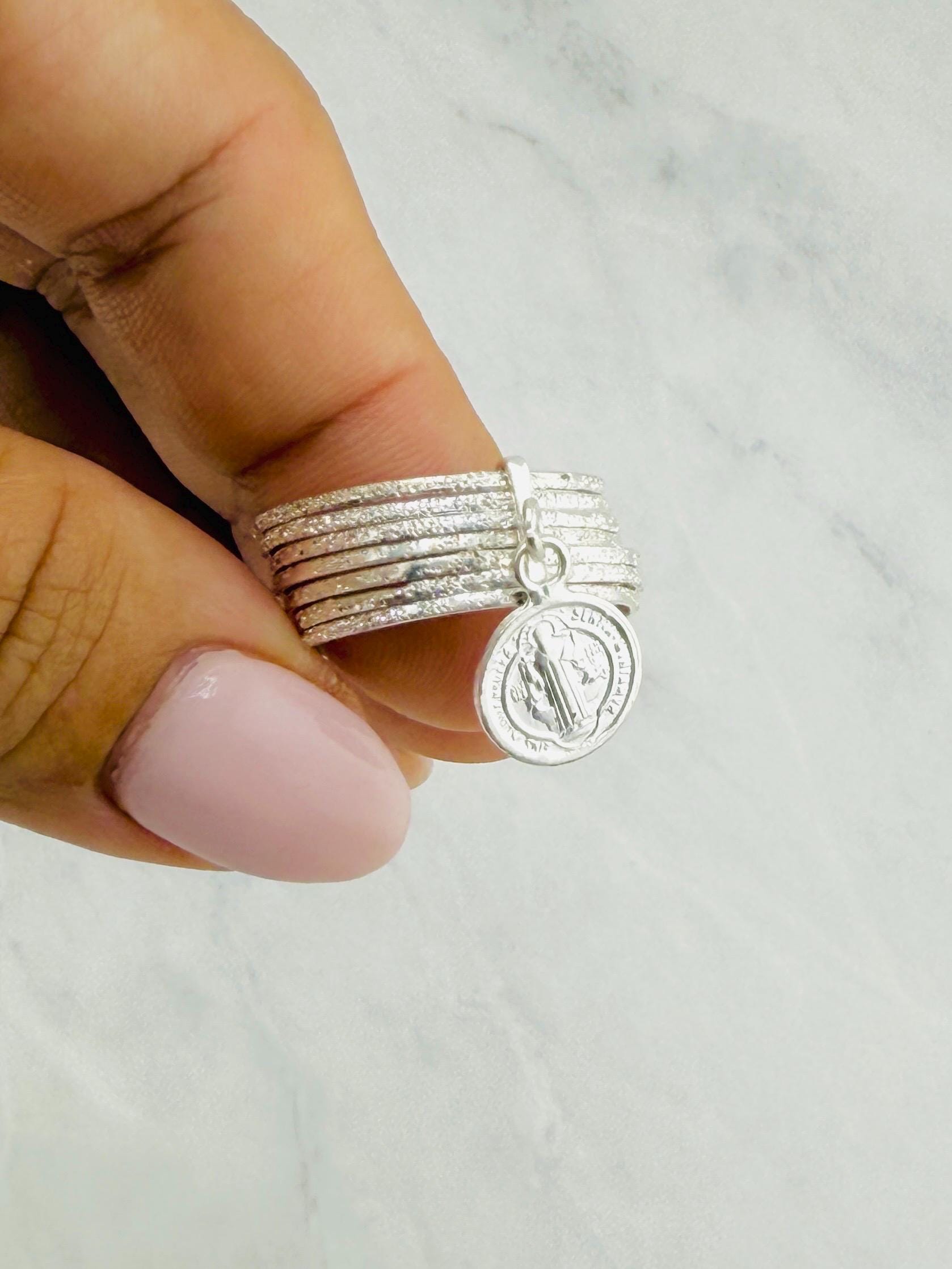 Anillo De San Patricio En Plata De Ley 925 – Protector Religioso, Regalo Para Hombres Y Mujeres, Talla 8