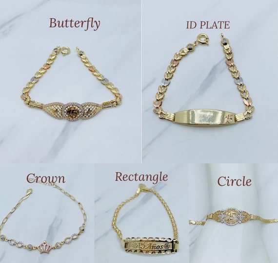 Sweet 15 gold best sale bracelets