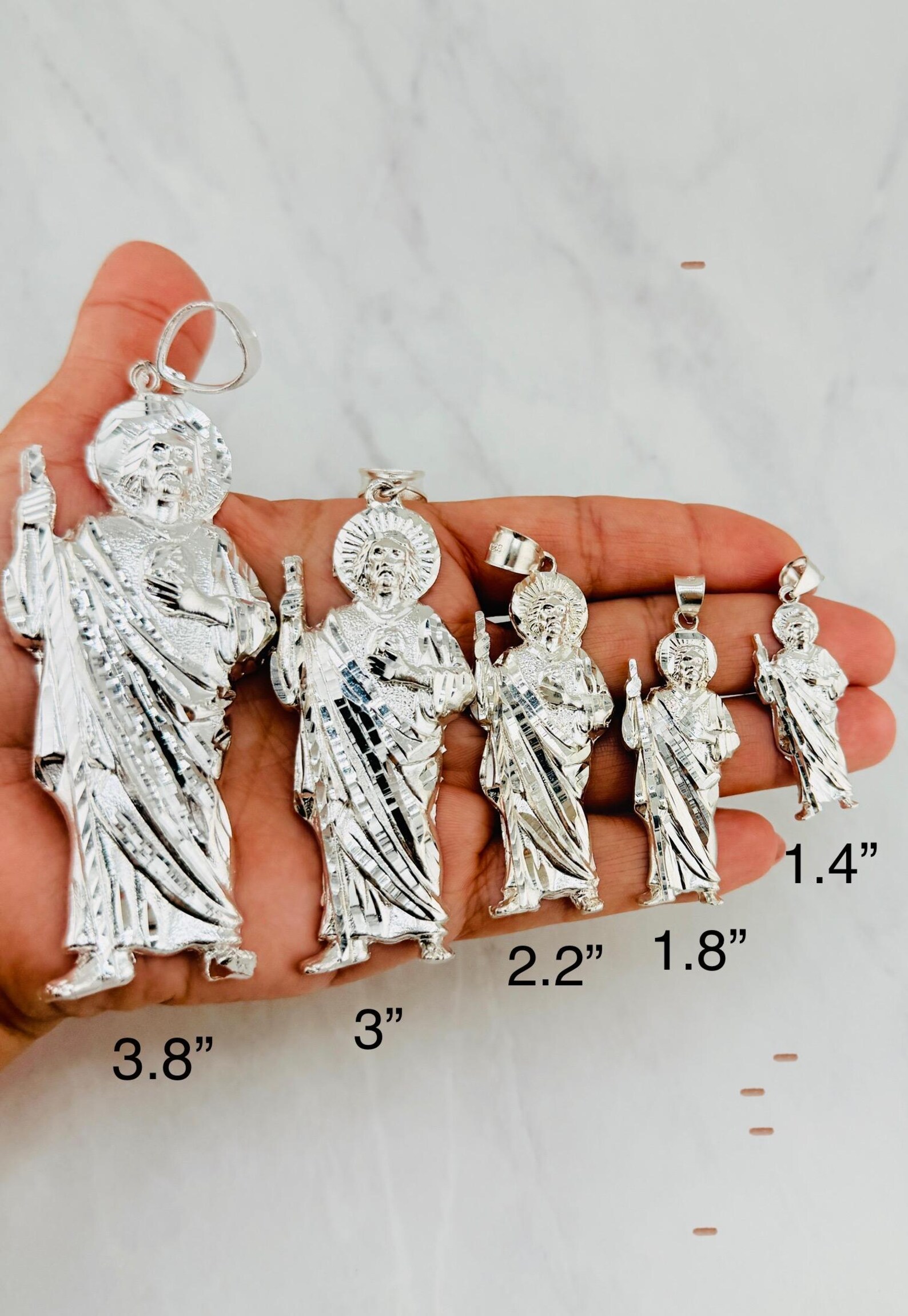 925 Sterling Silver Pendant Saint Jude / San Judas Dije En Plata - Etsy