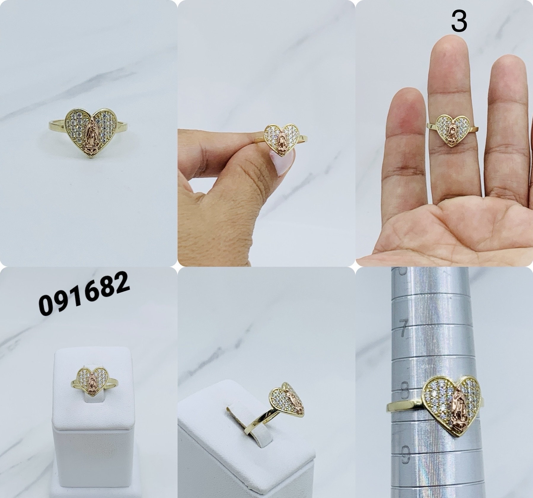 14k Solid Gold Our Lady of Guadalupe Ring – Virgin Mary Anillo - Etsy