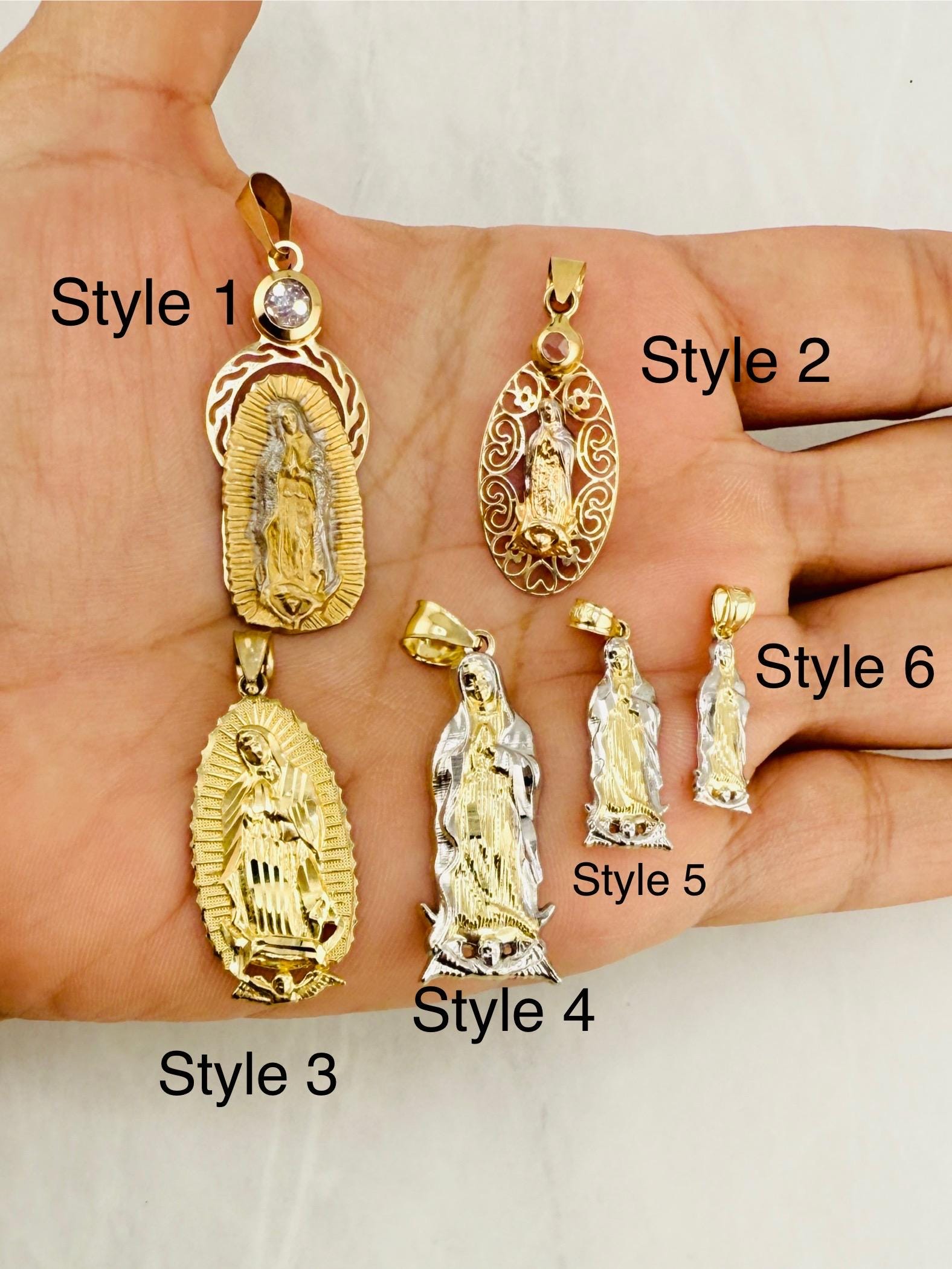 Cadena Con Medalla Virgen de Guadalupe Bautizo Oro 10k Cadena Con Medalla Virgen de Guadalupe Bautizo Oro 10k