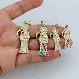 10k gold pendant Santa Muerte ~ Dije en Oro Santa Muerte