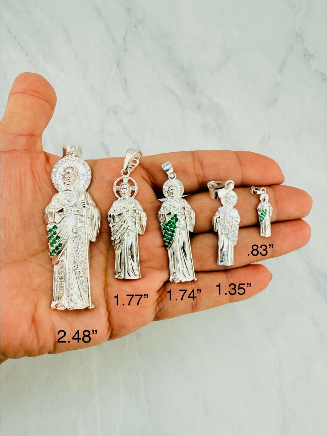 925 Sterling Silver Pendant Saint Jude / San Judas Dije En Plata - Etsy