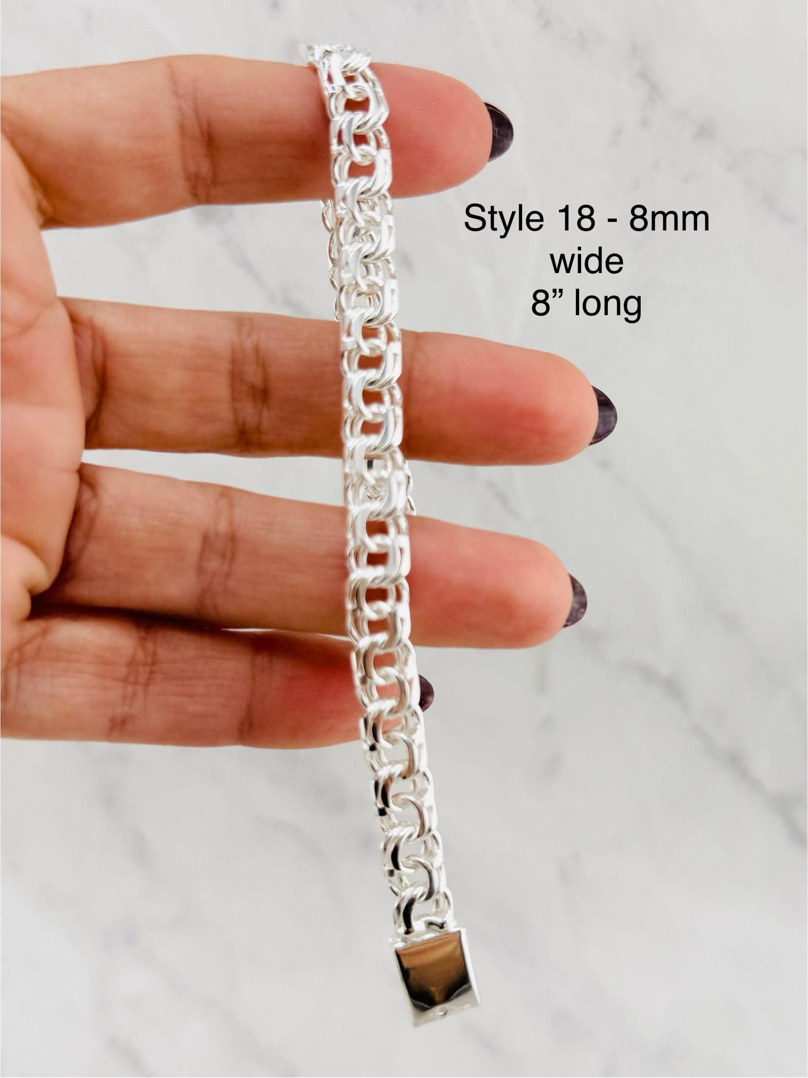 925 Sterling Silver Chino Link Bracelet - Saint Jude ID Plate