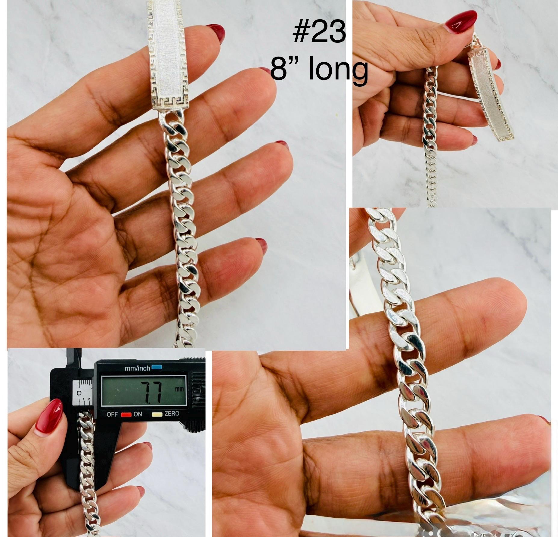 925 Sterling Silver Chino Link Bracelet - Saint Jude ID Plate