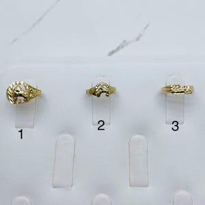 10k solid Gold Ring horseshoe boy/girl size 4 - Anillo de Bebe herradura tamaño 4