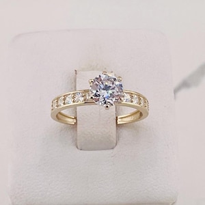 10k Real gold ring engagement  - Anillo en oro compromiso