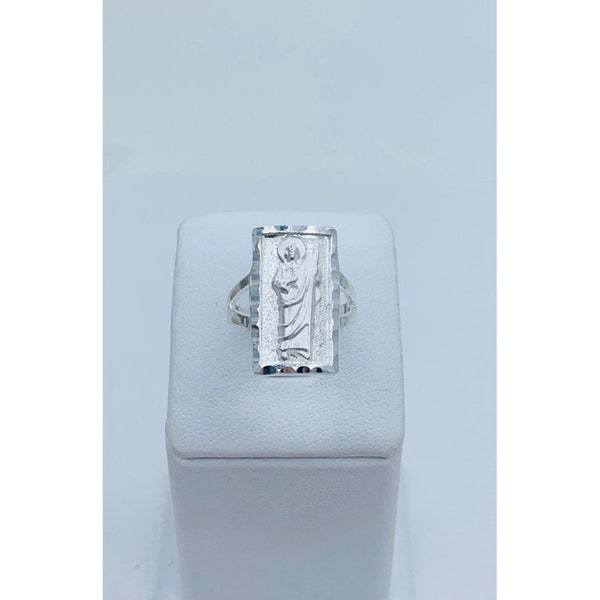 925 Sterling Silver Ring San Judas - St Jude Size 7 *  8.5 * 9.5 * 10  - Anillo en plata