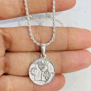 925 Sterling Silver Pendant soccer Mexican team - Cadena en plata o dije América o chivas futbol