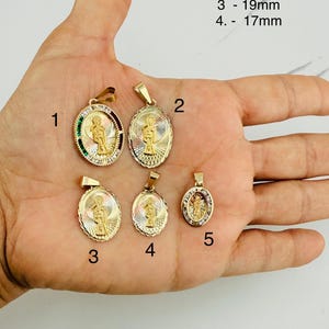 10k gold pendant Santa Muerte holy Death  - Dije en oro de 10k Santa Muerte