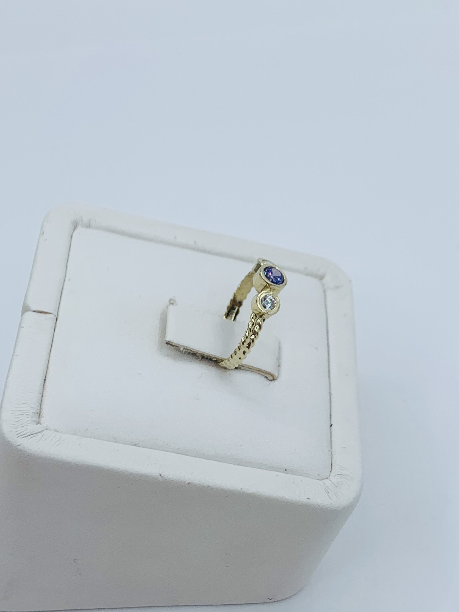 Real 10k Gold Baby Boy Girl Ring CZ Anillo de Bebe o Niña en Etsy
