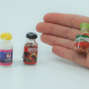 Mini Tajin Nescafe salt Mexican Food Fridge Magnet multicolored Mexico grocery brands Mexico Miniature Food comida sal