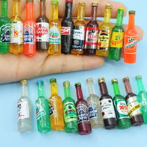 Miniature Corona Jose INDIVIDUAL Cuervo Coca-Cola Jarritos Tecate Tequila Dollhouse Mexico beer cerveza ofrenda day of the dead
