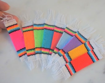 Miniature Mexican Sarape INDIVIDUAL Mini zarape serape shawl carpet Mexico artesanal artesania dollhouse