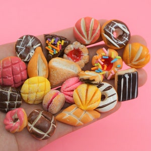 Mini concha INDIVIDUALE Pan dulce Pane dolce Cibo messicano ofrenda Messico Giorno dei morti Dia del muerto Mini