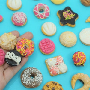 Mini concha Mexican Pan Dulce INDIVIDUAL sweet bread donut Mexico Miniatura Mini Food comida dollhouse