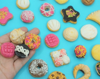 Mini concha Mexican Pan Dulce INDIVIDUAL sweet bread donut Mexico Miniatura Mini Food comida dollhouse