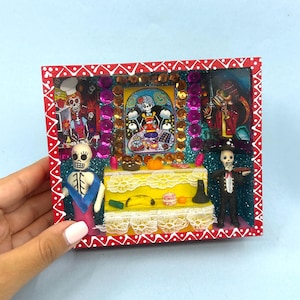 Ofrenda miniature day of the dead dia de muertos dia de los muertos Calavera catrina Mexico Mexican Dollhouse Miniature halloween