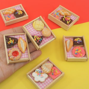 Miniatur-mexikanischen Pan dulce süßes Brot Magnet Süßes Dessert Essen Mini Essen Mexiko