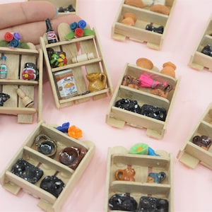 Miniature Ofrenda shelf Kitchen Dia de muertos Day of the dead food dollhouse Mexico Pottery Jarrito kitchen