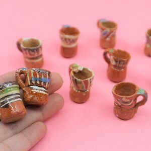 Miniature Cup Jarrito INDIVIDUAL Mexico Dia de muerto day of the dead ofrenda handmade Jarro Tasa Taza