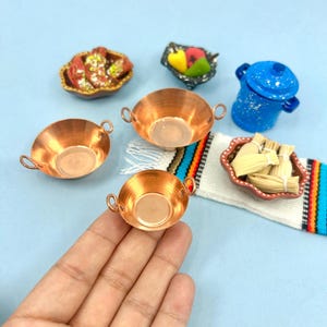 Olla de cocina Caso en miniatura, cazo, cocina, minicocinero, miniaturas para casas de muñecas