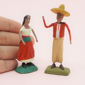 Mini Doll Mexican doll mariachi Dollhouse Miniature Mexico Day of the dead Dia del muerto figurine