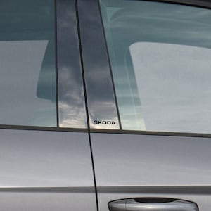 4x sticker Skoda B-stijl