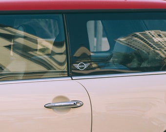 4x Mini Cooper and Union Jack B Pillar decal