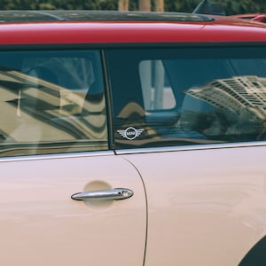 4x Mini Cooper and Union Jack B Pillar decal
