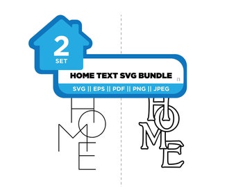 Home Text SVG Set || Digital Download || Home Decor || JPEG || EPS files