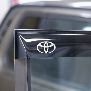 4x Toyota wind deflector vinyl decal stickers