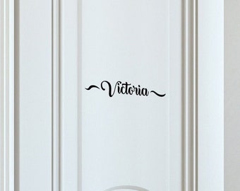 Custom name door decal sticker