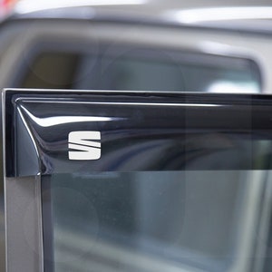 4x Seat wind deflector vinyl decal stickers