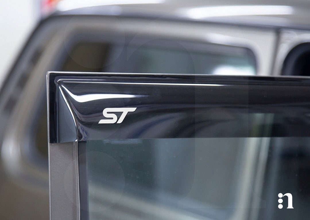 Calcomanías Deflector Viento Ford ST Pegatinas Deflector De Viento X4 Para Ford ST - Calcomanías Para Ventana, Personalizables En Color Mate Calcomanía Ventana Automóvil Ford - Foto 7