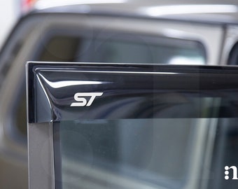 Ford and Ford ST performance wind deflector vinyl decal stickers (x3)