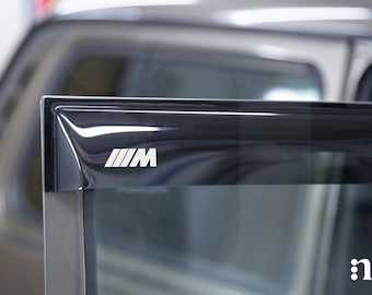 4 pegatinas de vinilo para deflectores de viento deportivos BMW M
