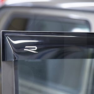 4x VW R line wind deflector vinyl decal stickers