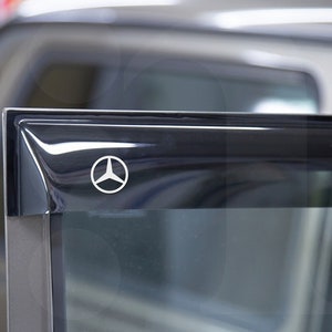 4x Mercedes Windabweiser Vinyl Aufkleber