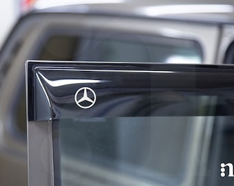 Autocollants en vinyle pour déflecteur de vent Mercedes (x3)