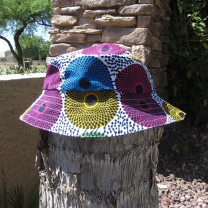 The “WONDER” Bucket Hat | Multi-Colored Ankara Bucket Hat