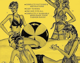 Leather Halters // Sewing Pattern// One Size // 4 Sewing Patterns with Instructions //  Digitized Sewing Pattern // Hippie Festival Summer