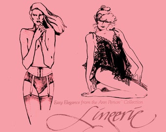 PDF // vintage Lingerie E-Book // 1980s // Resource Lingerie Sewing Book // Ann Persons Easy Elegance