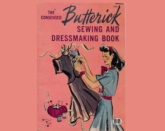 Butterick Le livre condensé de couture et de couture // Livre de couture numérique des années 1940