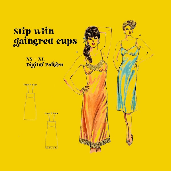 Slip Dress Sewing Pattern Etsy
