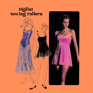 Dance Dress Digital Sewing Pattern // Leotard Dress  // Activewear Sewing  // Digital Sewing Pattern // 90s Sewing Pattern // Kwik Sew 2796