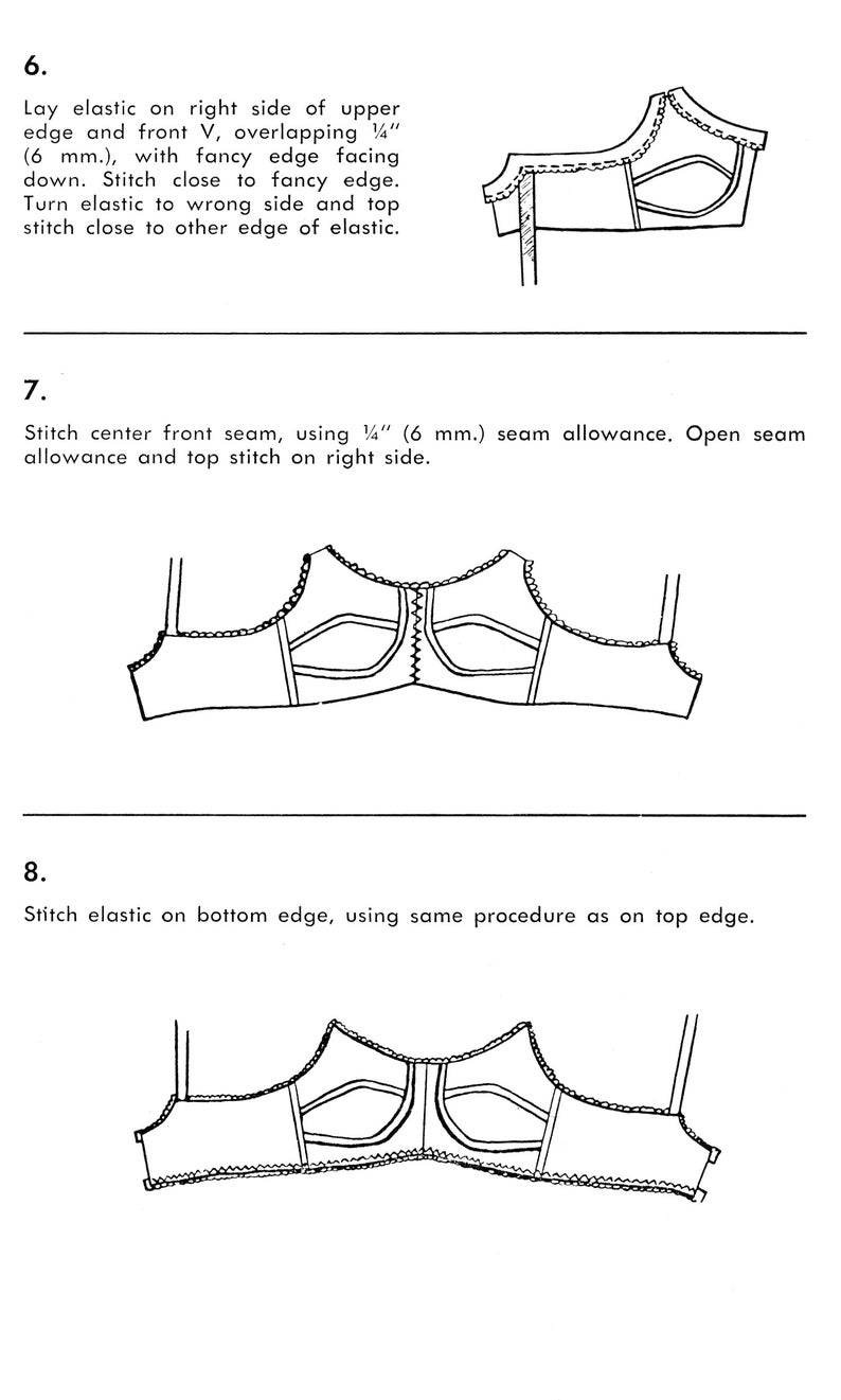 PDF // 1970s Bullet Bra Sewing Pattern // Size 34 A B C D // Etsy Canada