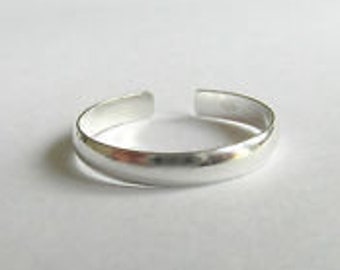 Sterling Silver 925 Adjustable 2.5 MM Toe Ring Band