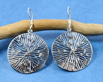 Pair  Of  Sterling  Silver  925  Sunshine  Bohemian  Dangly  Earrings  In  Gift  Box