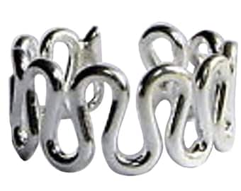 Sterling  Silver  925  Adjustable  Teardrop  Toe  Ring